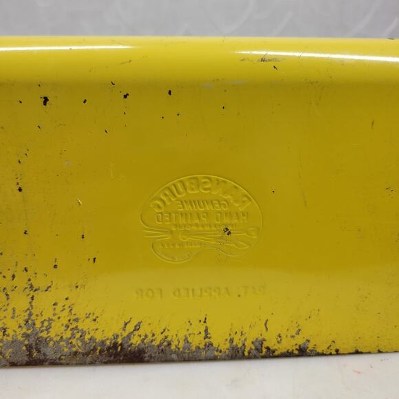 VTG Ransburg Hand Painted Metal Paper Towel Holder Yellow Floral Wall Mount - Picture 8 of 16